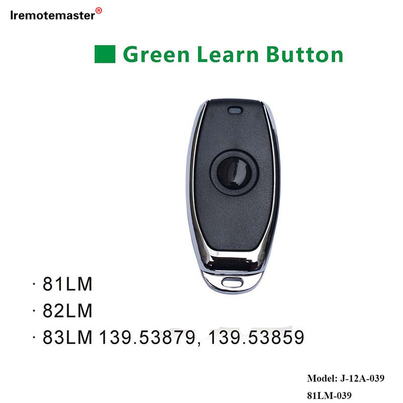 សម្រាប់ 81LM 82LM 83LM Green Learn Button 390MHz Garage Door Remote Control
