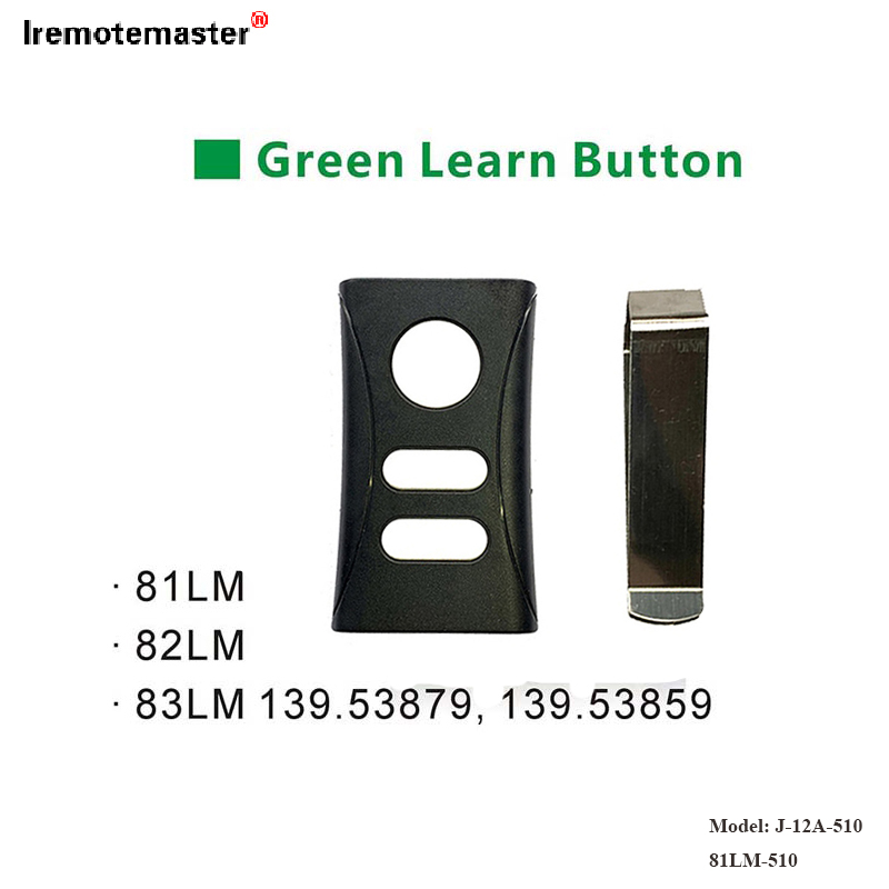 សម្រាប់ 81LM 82LM 83LM Green Learn Button 390MHz Garage Door Remote Replacement