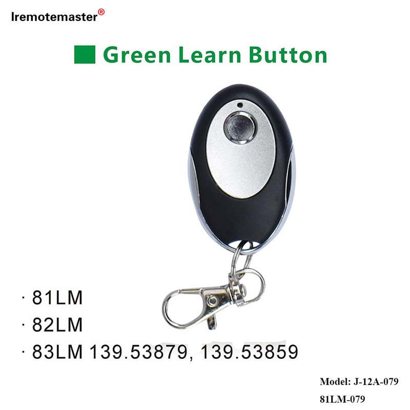 សម្រាប់ 81LM 82LM 83LM Green Learn Button 390MHz Gate Door Remote Replacement