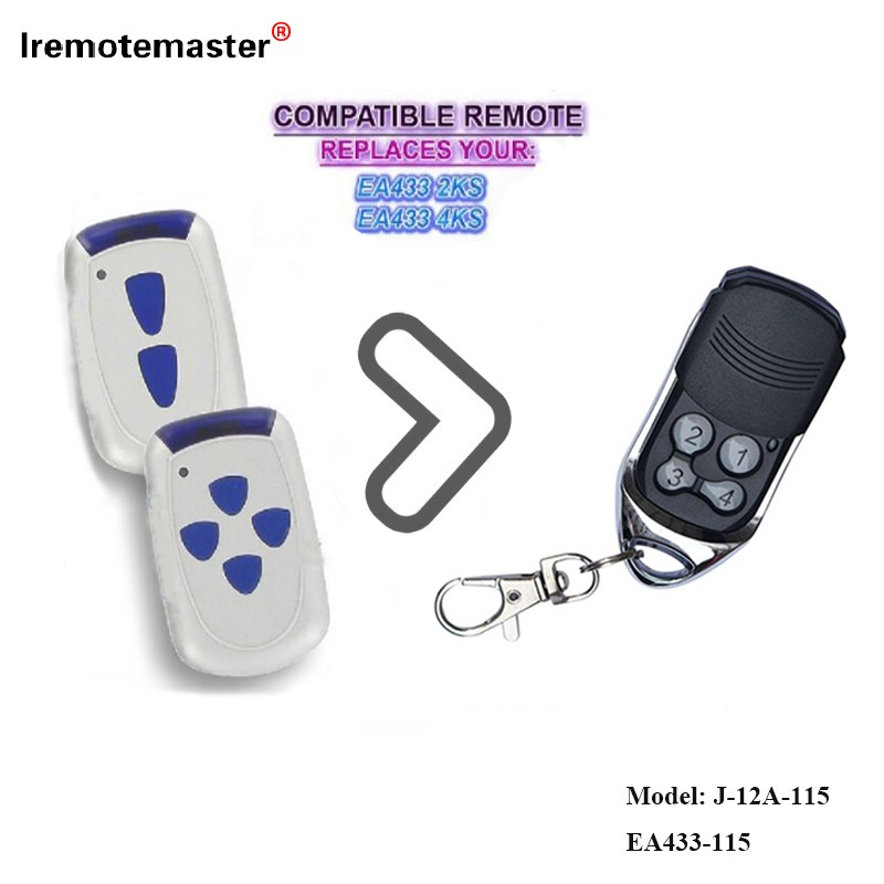 សម្រាប់ EA433 2KS Garage door Opener Rolling Code 433,92 MHz