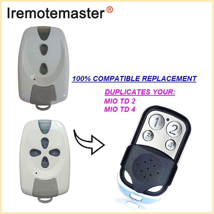 សម្រាប់ MIO TR2 TR4 Garage Remote Control Rolling Code 433MHz