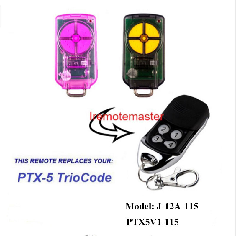 សម្រាប់ PTX5 V1 TrioCode Gate Remote Door Replacement 433.92MHz Rolling Code